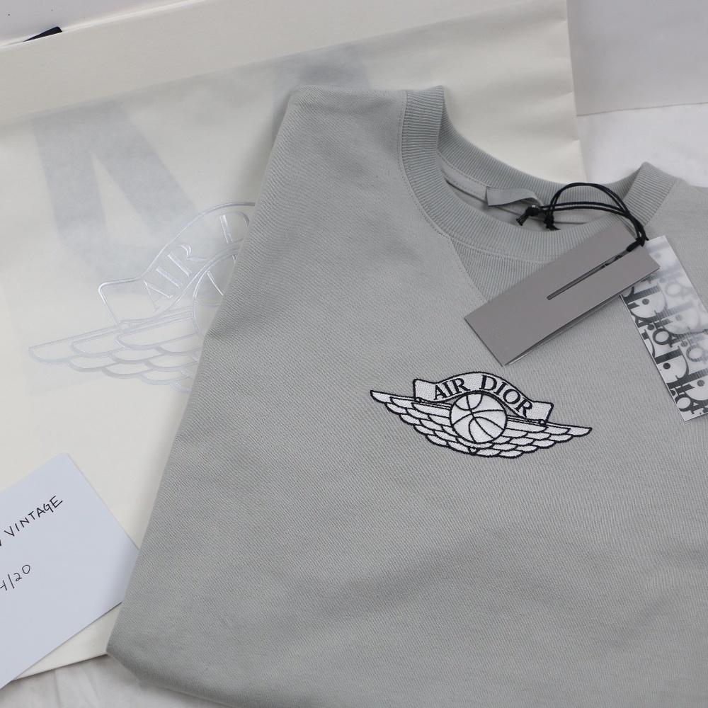 Dior x Jordan “Air Dior” T-shirt GREY Size S